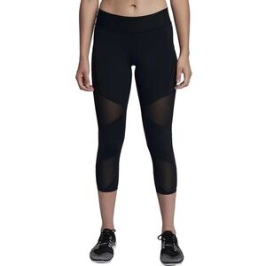 NWT Nike Fly Lux Mesh Cropped Leggings